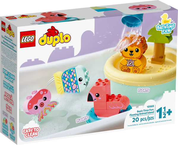 10966 Bath Time Fun: Floating Animal Island