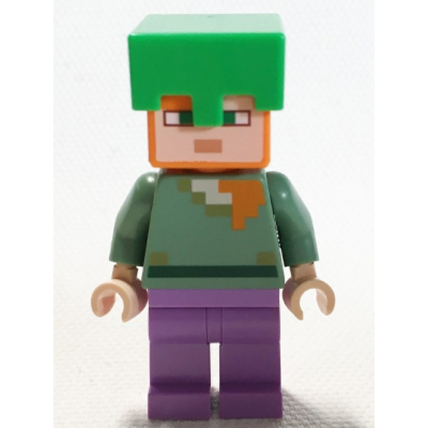 Lego minecraft alex hot sale minifigure