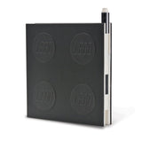 LEGO Stationery Locking Notebook with Gel Pen - Black
