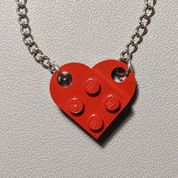 Heart Necklace - Dark Red