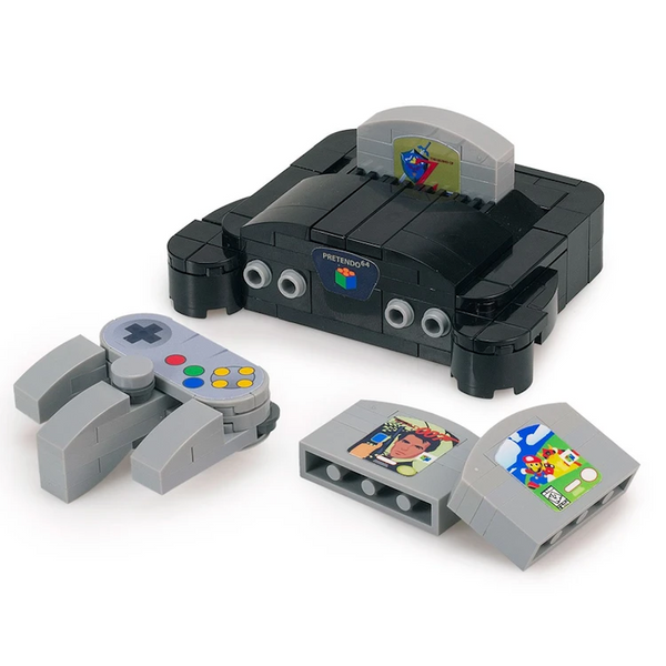Pretendo 64 Video Game Console - Custom LEGO® Set