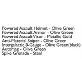 Powered Assault Commando - Olive Green Accessory Pack