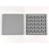 Tile 6 x 6 with Bottom Tubes (Light Bluish Gray)