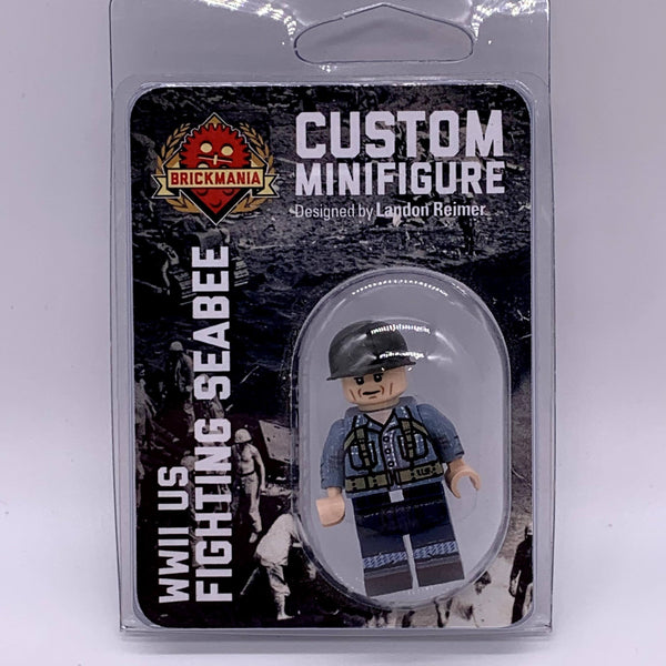 WWII US Fighting Seabee - Custom Minifigure