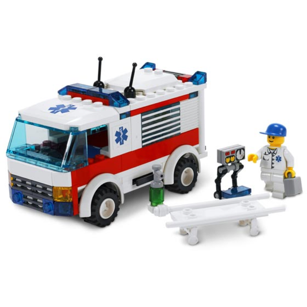 Ambulance 7890 - Certified Used, 100% Complete LEGO City Set