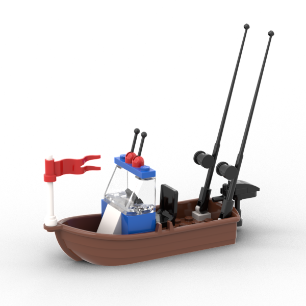Fishing Boat Starter Custom LEGO Kit Bricks Minifigs Eugene