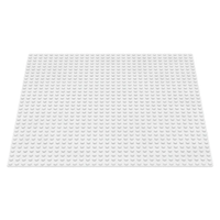 White - Medium LEGO®-compatible plate 10"x10"