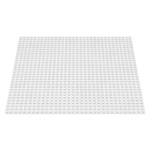 White - Medium LEGO®-compatible plate 10"x10"