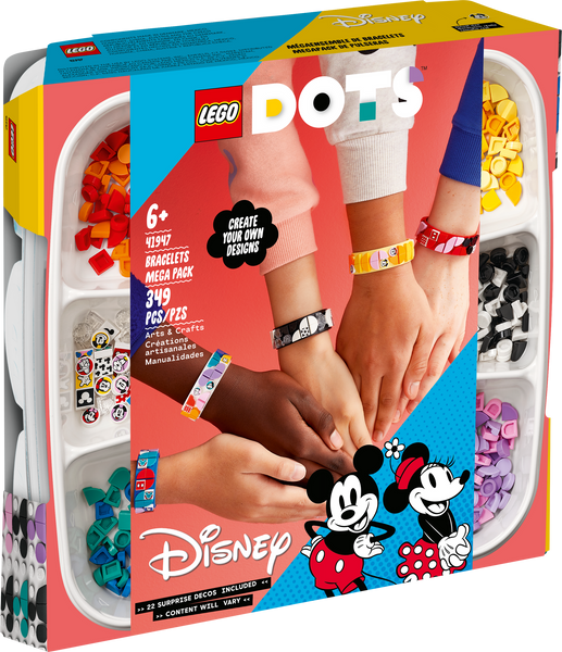 41947 Mickey & Friends Bracelets Mega Pack - New, Sealed, Retired LEGO Dots Set