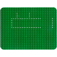 LEGO® Baseplate 7.5"x10" - Green with Dot Outline