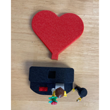 Minifigure Display - Heart (Red)