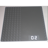 Dark Bluish Gray - 5"x5" LEGO® Road Baseplate