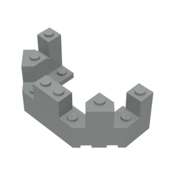 Castle Turret Top 4 x 8 x 2 1/3 (Light Gray)