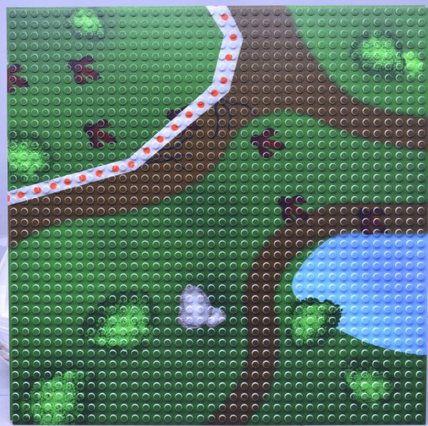 Dino Enclosure Escape - 12"x12" LEGO® compatible plate
