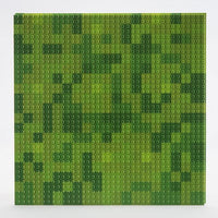 Green Miner Mosaic - 12"x12" LEGO® compatible plate