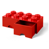 Storage Brick 2 x 4 with Drawers - Red [USED]