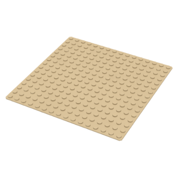 LEGO® Baseplate 5"x5" -  tan