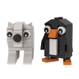 Polar Bear and Penguin custom LEGO® kit