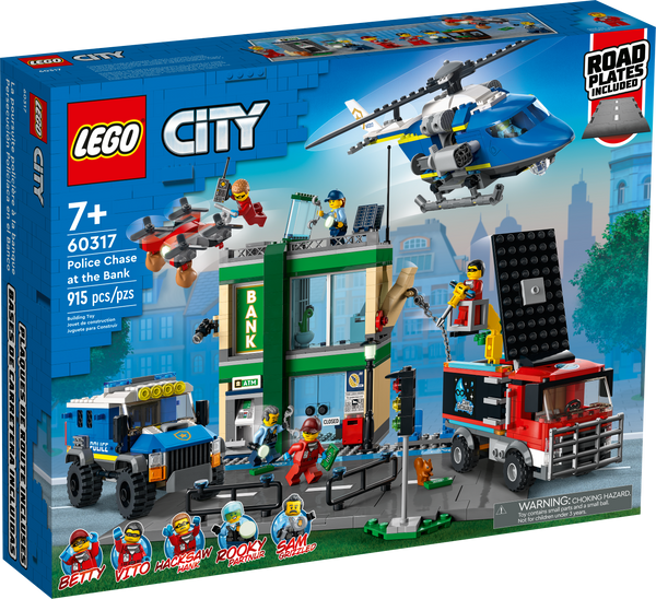 Police Chase at the Bank 60317 - New LEGO City Set