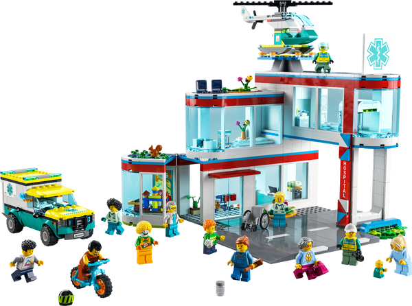 Hospital 60330 New LEGO® City™️ Set – Bricks Minifigs Eugene