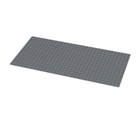 LEGO® Baseplate 5"x10" - Dark Bluish Gray