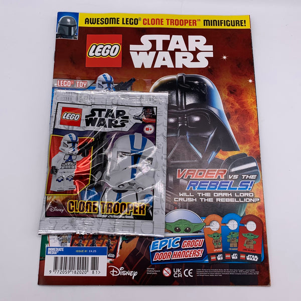 LEGO Star Wars Magazine #81 with Clone Trooper foil pack – Bricks