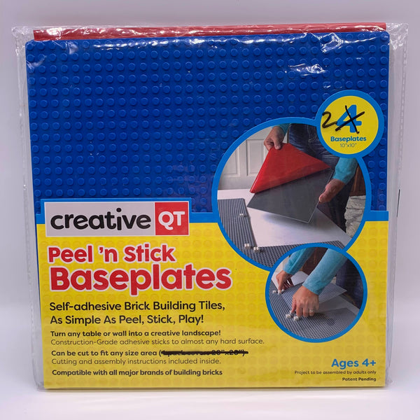 Pack of two peel-and-stick 10" x 10" baseplates [USED]