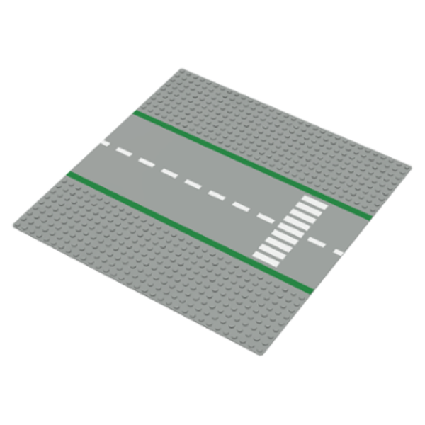 10"x10" LEGO® Road Baseplate - Crosswalk