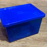 Storage Box, Large, with Lid - Blue [USED]