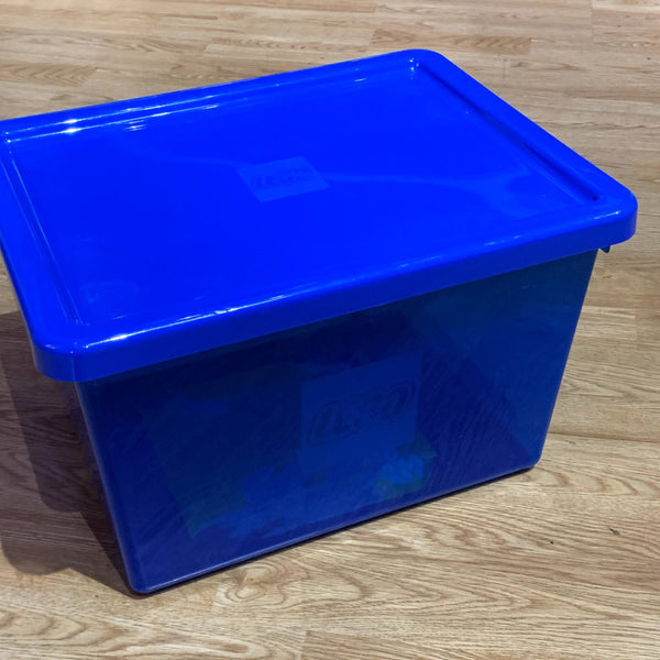 Storage Box, Large, with Lid - Blue [USED]