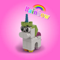 Rainbow Unicorn custom LEGO® kit