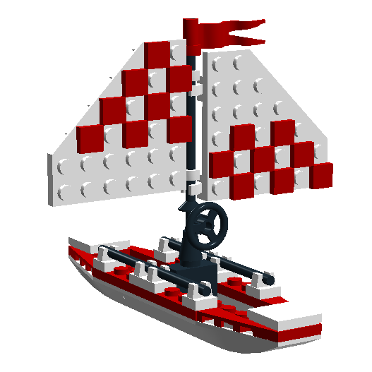 Sailboat custom LEGO® kit