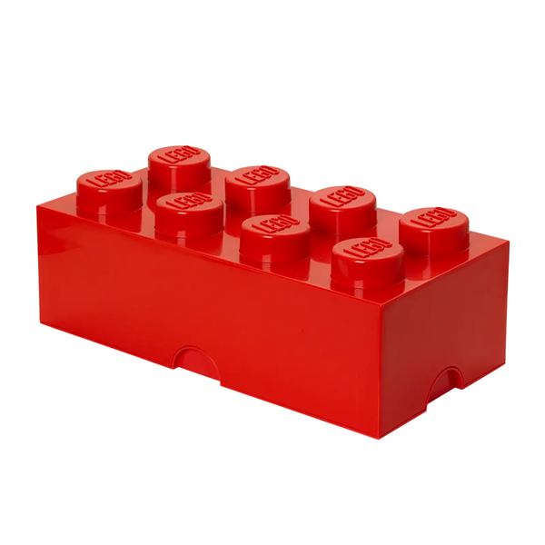 LEGO® 8-Stud Storage Brick – Red [USED]