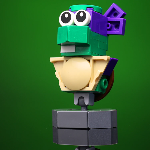 Kung- Fu Turtle Bust (Purple) - Custom LEGO® Set