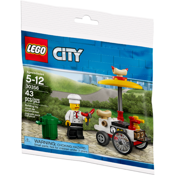 Hot Dog Stand Polybag 30356 - New, Sealed, Retired LEGO® City Set