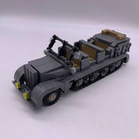 SDKFZ 7 and 10.5cm leFH 18 Light Field Howitzer - Custom LEGO® Kit