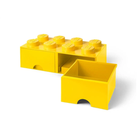LEGO® 8-stud Bright Yellow Storage Brick Drawer [USED]