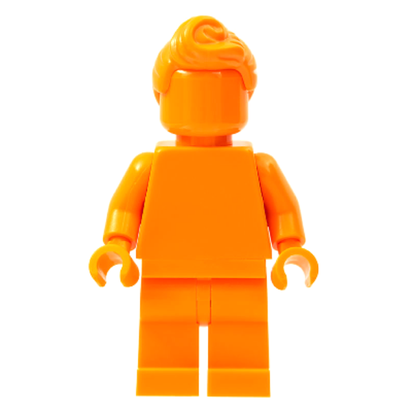Everyone is Awesome Orange - Monochrome Minifigure