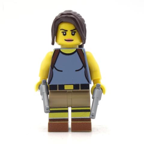 Land med statsborgerskab Subjektiv klog Lara Croft - Custom LEGO® Minifigure – Bricks & Minifigs Eugene